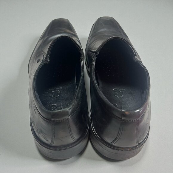 Ecco Mens 47 Helsinki Black Leather Slip On Dress Loafer 13-13.5 - Picture 3 of 6